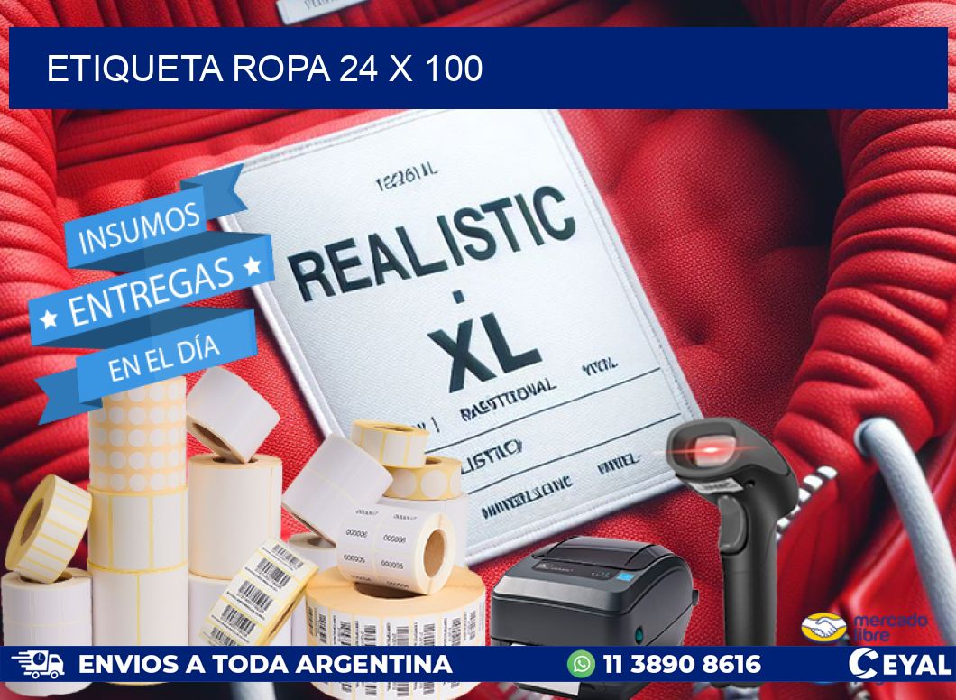 ETIQUETA ROPA 24 x 100