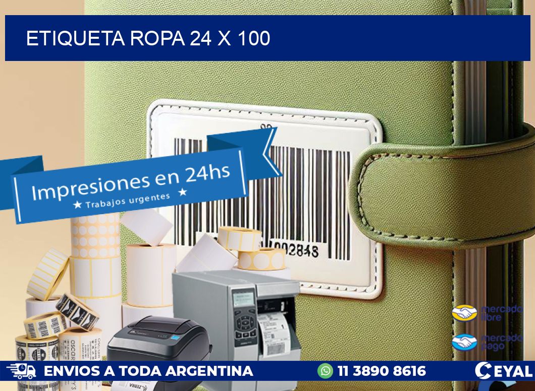 ETIQUETA ROPA 24 x 100