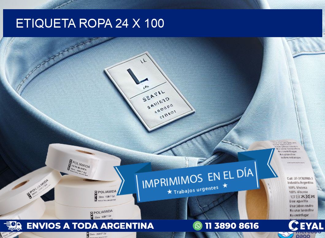 ETIQUETA ROPA 24 x 100