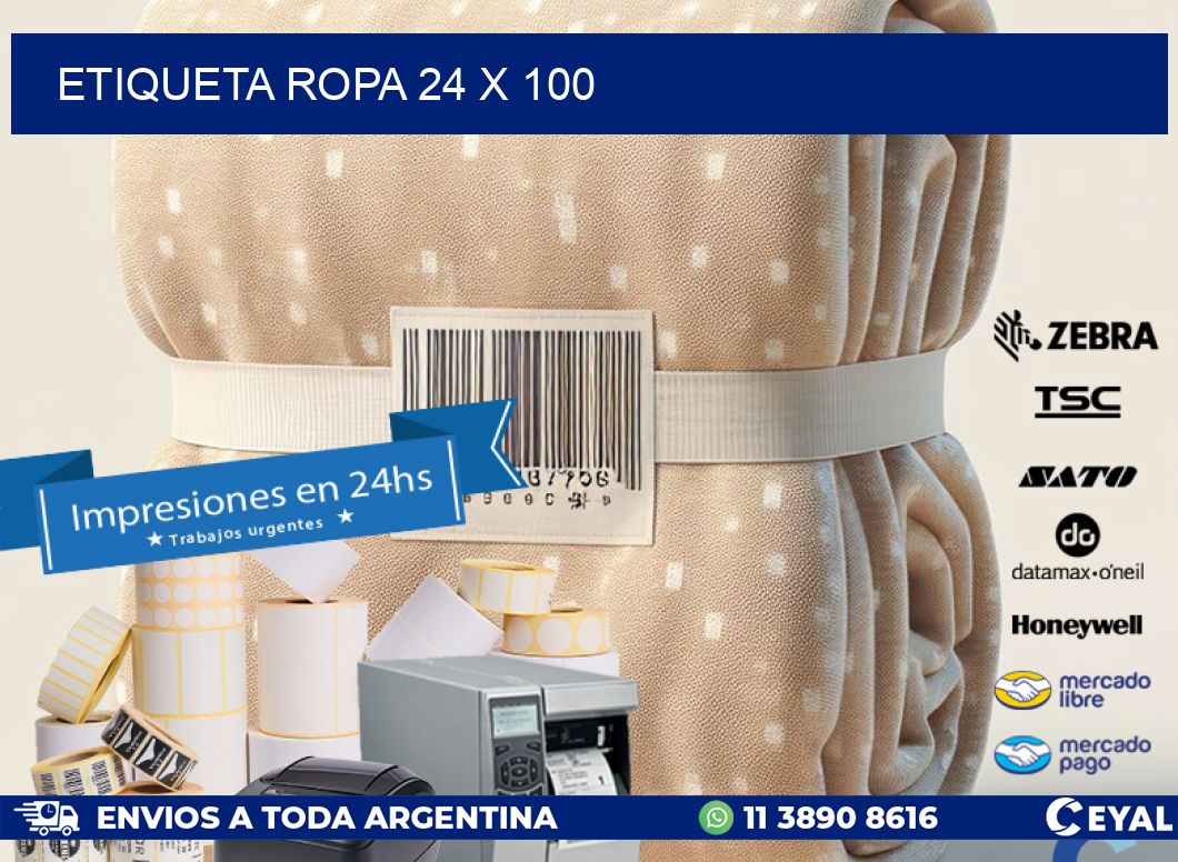 ETIQUETA ROPA 24 x 100