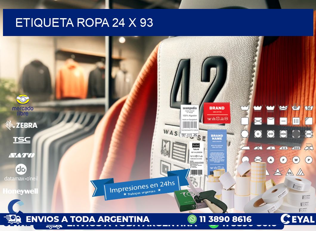 ETIQUETA ROPA 24 x 93