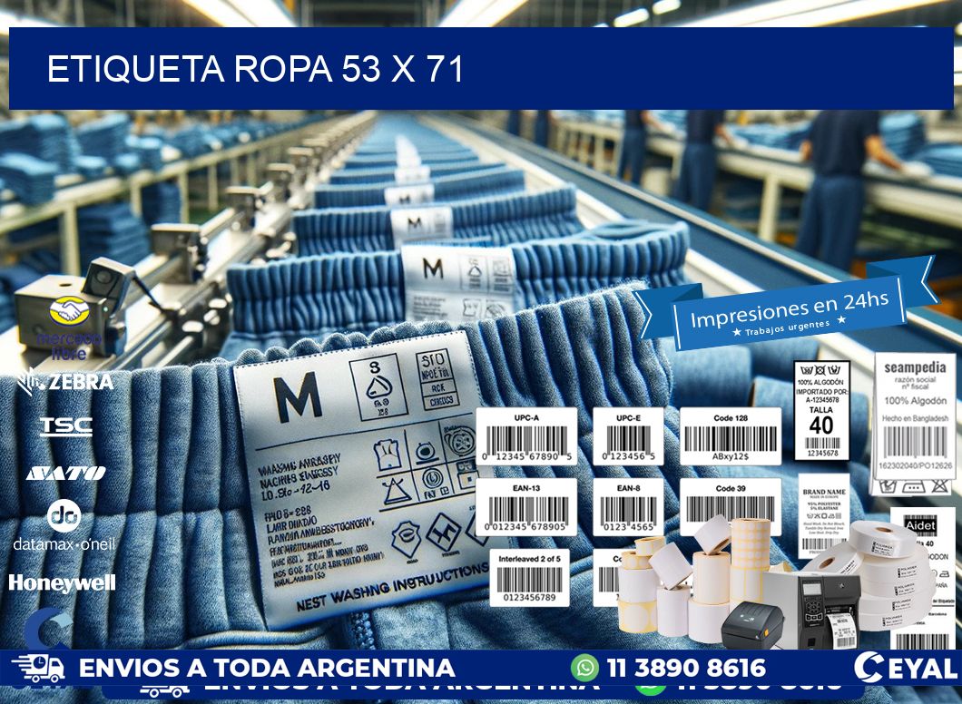ETIQUETA ROPA 53 x 71
