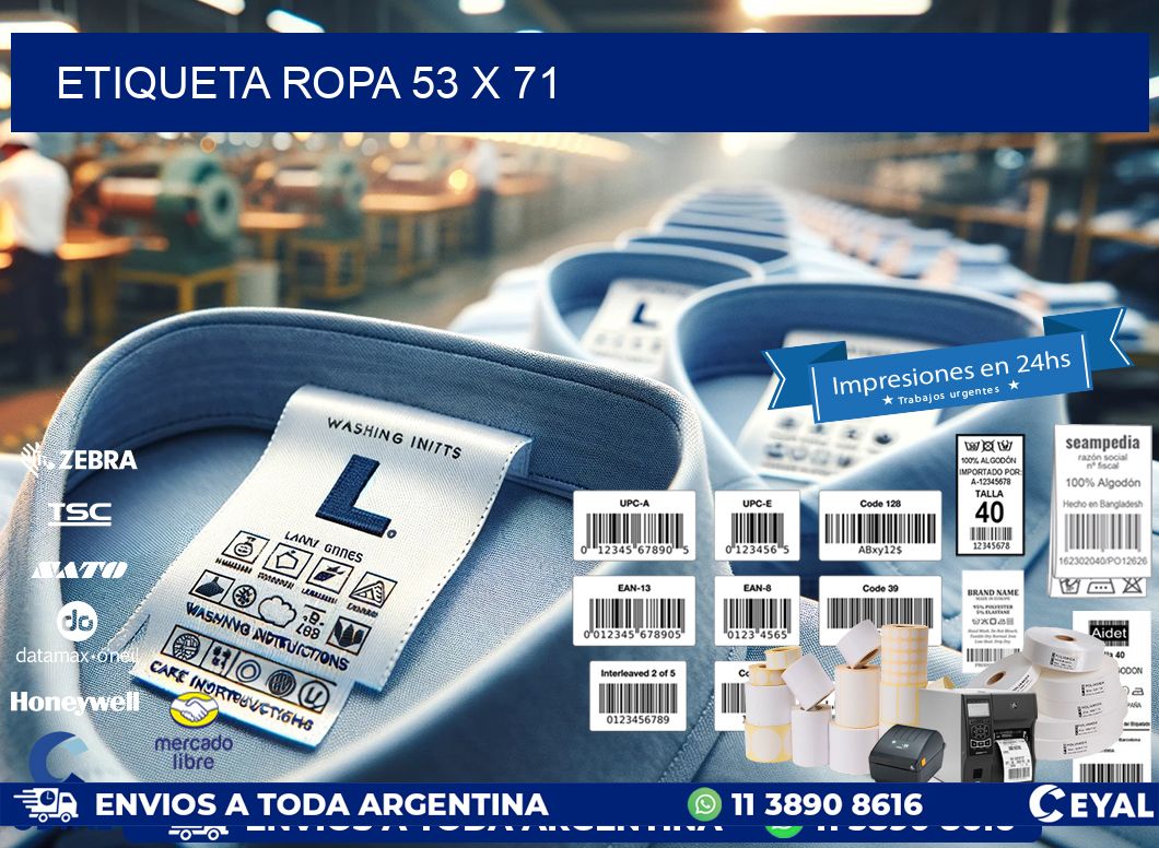 ETIQUETA ROPA 53 x 71