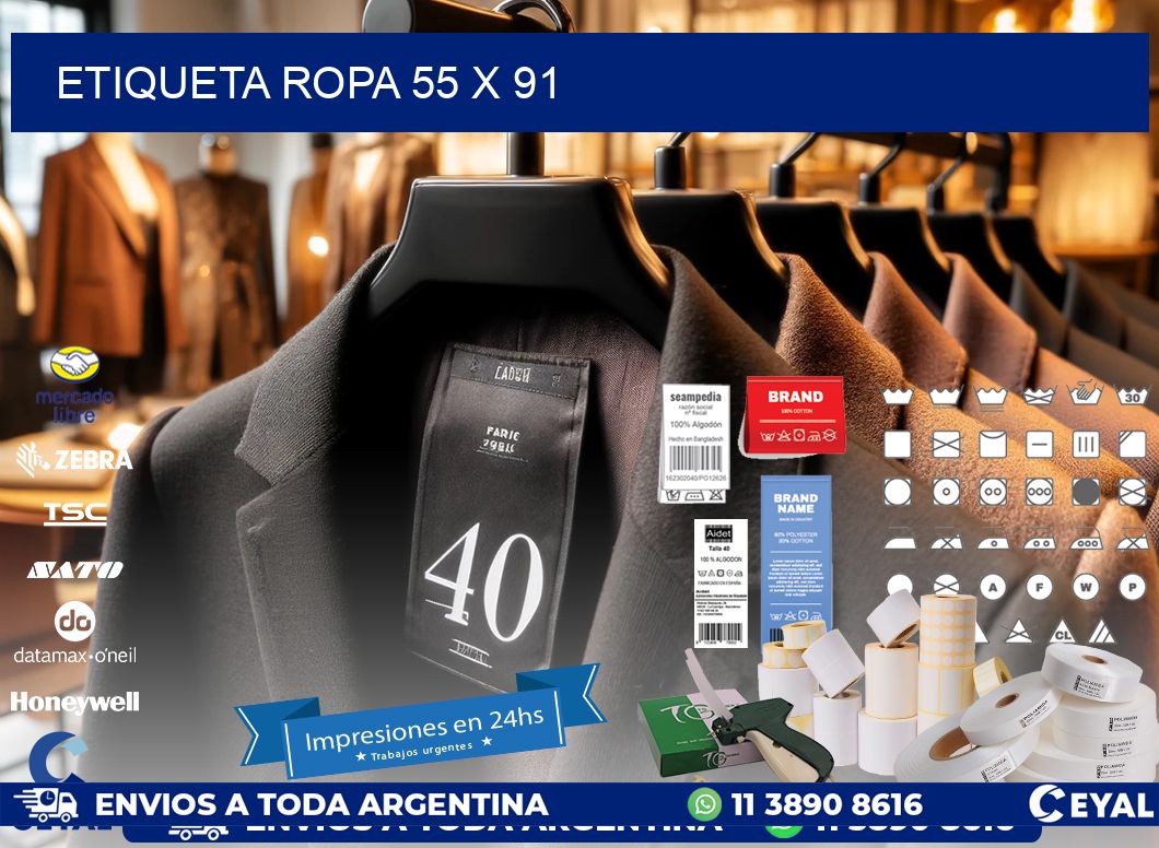 ETIQUETA ROPA 55 x 91