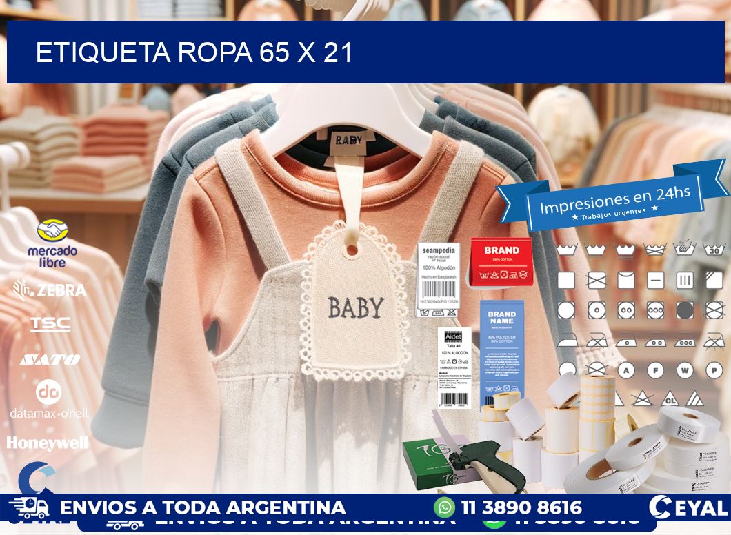 ETIQUETA ROPA 65 x 21