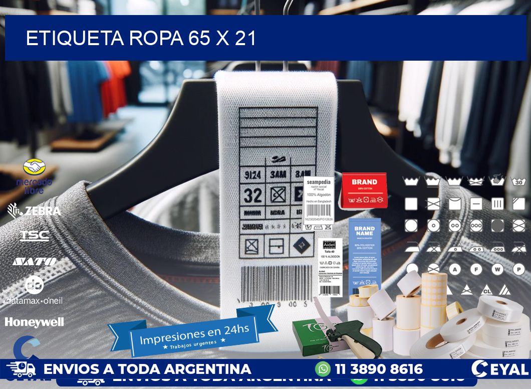 ETIQUETA ROPA 65 x 21