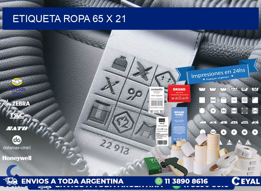 ETIQUETA ROPA 65 x 21