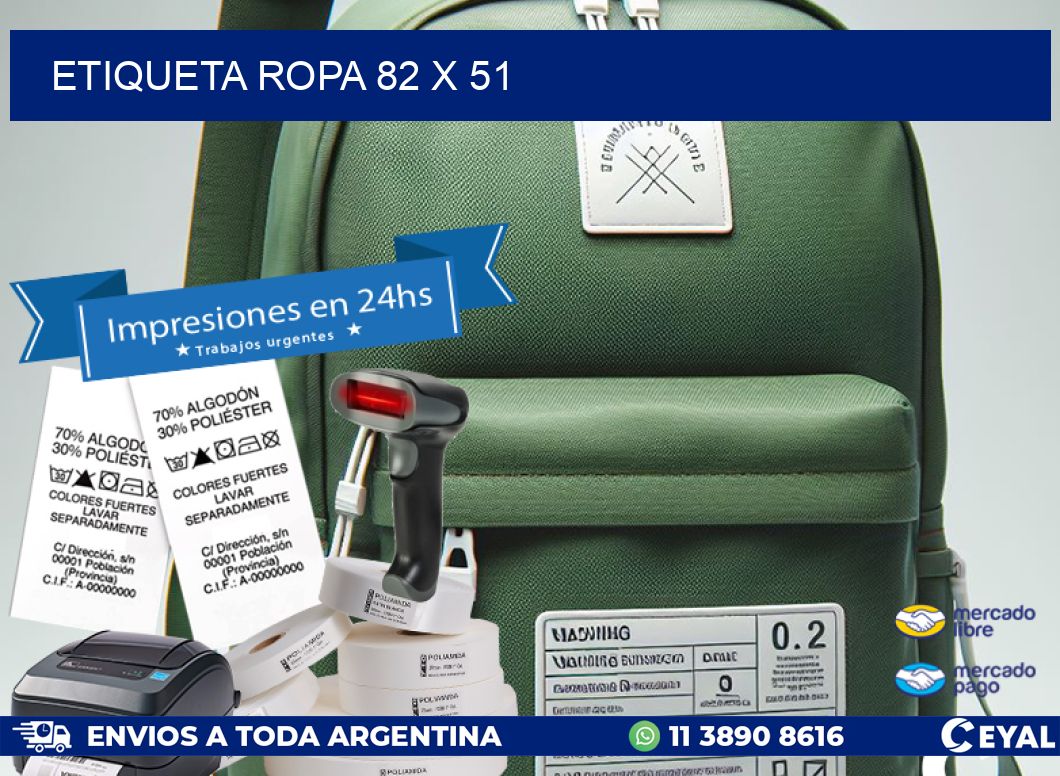 ETIQUETA ROPA 82 x 51