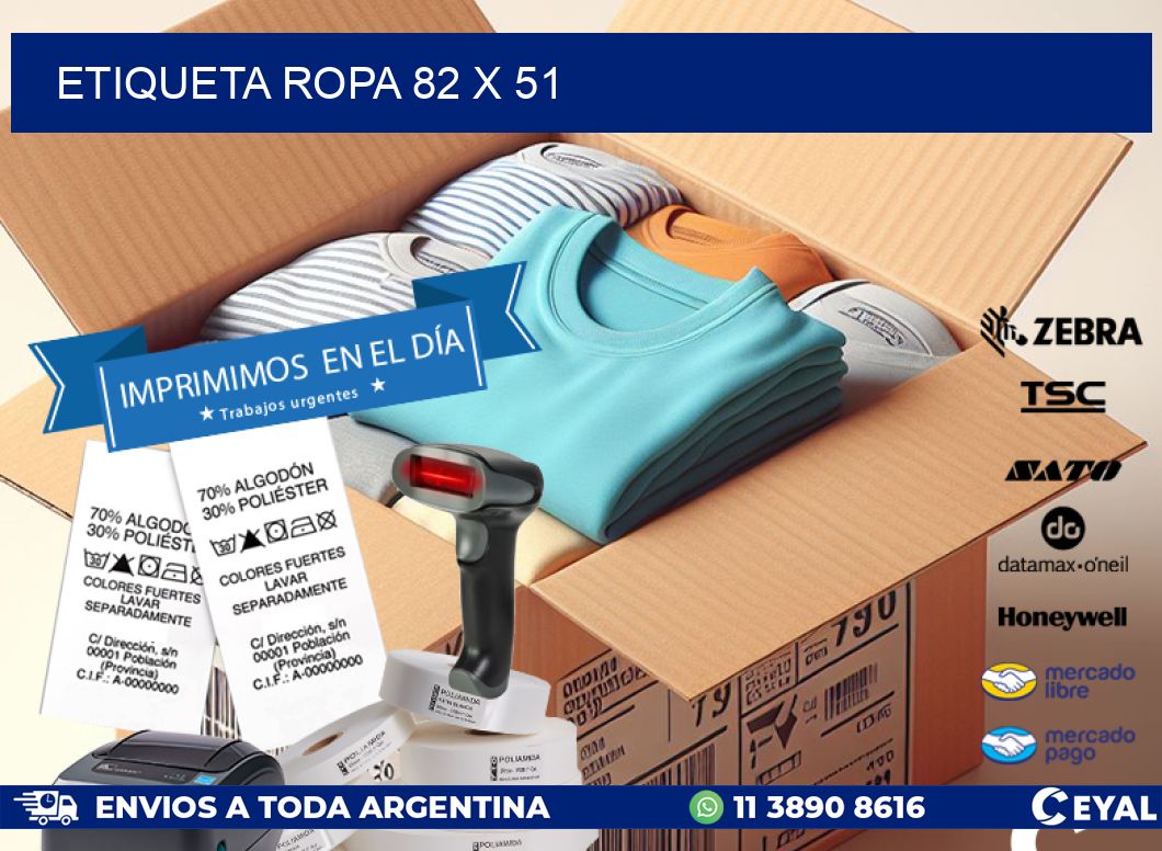 ETIQUETA ROPA 82 x 51