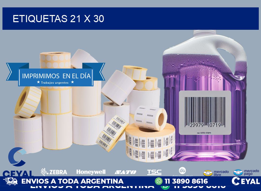 ETIQUETAS 21 x 30