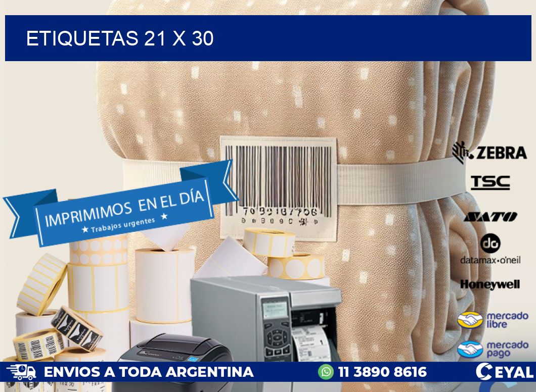 ETIQUETAS 21 x 30