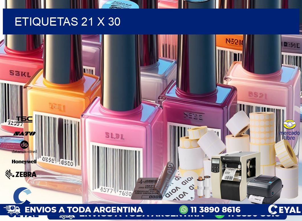 ETIQUETAS 21 x 30