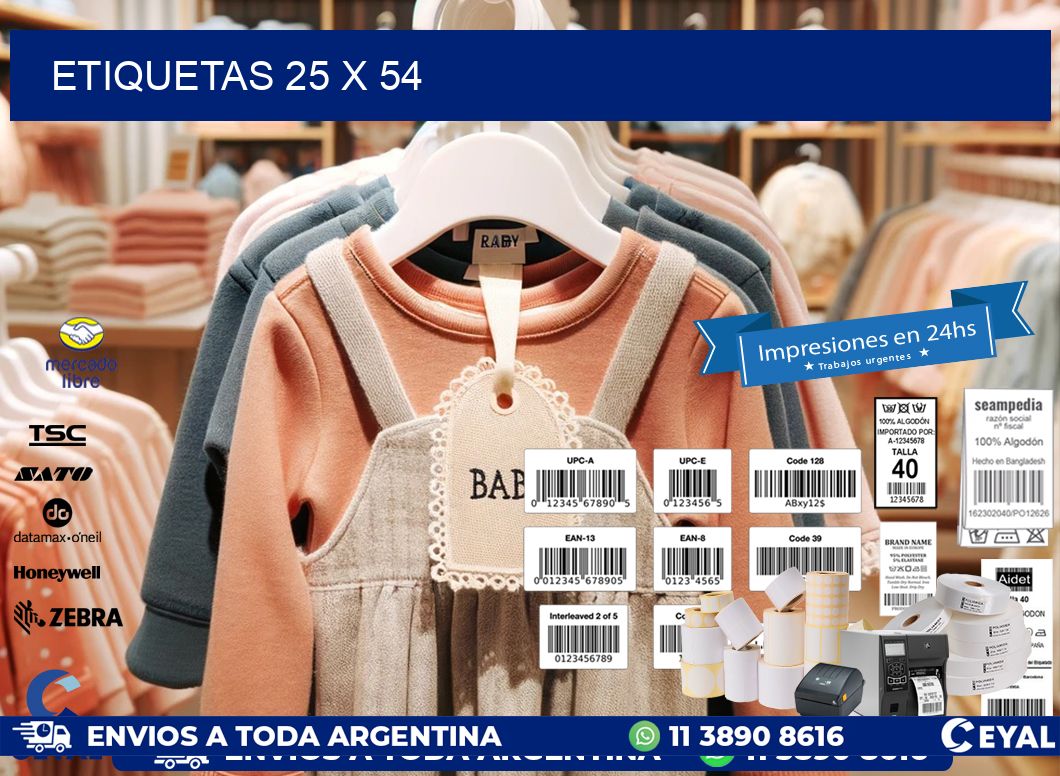 ETIQUETAS 25 x 54