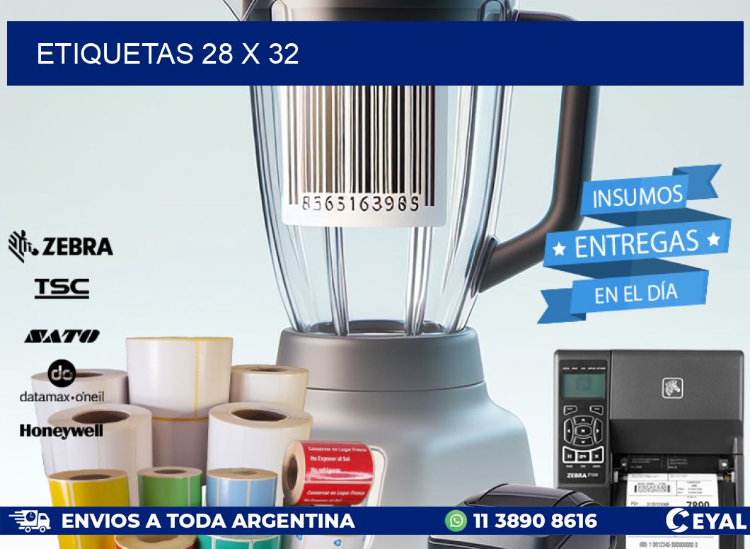 ETIQUETAS 28 x 32