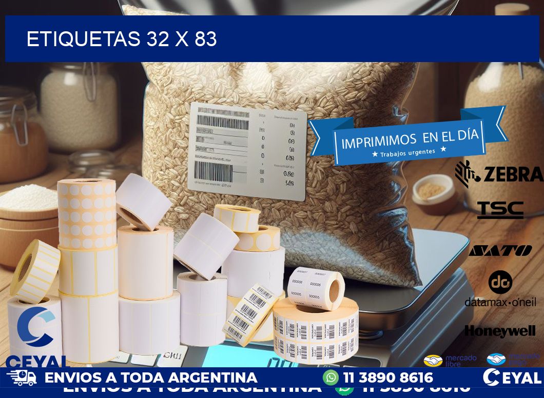 ETIQUETAS 32 x 83