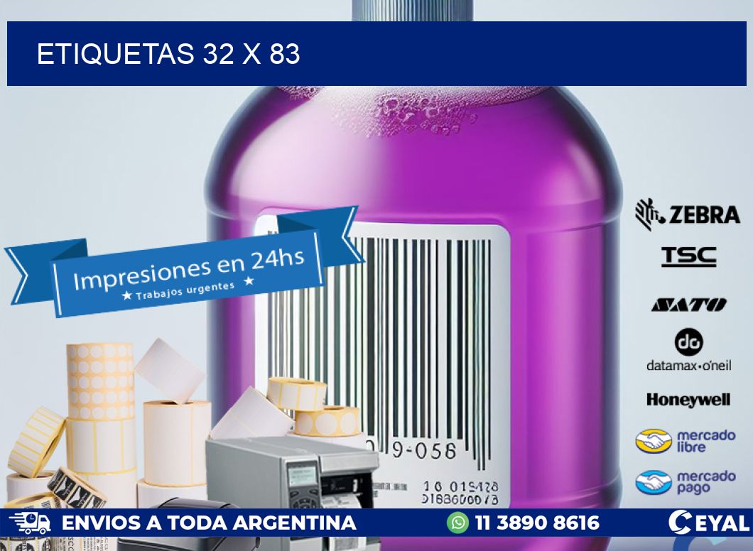 ETIQUETAS 32 x 83