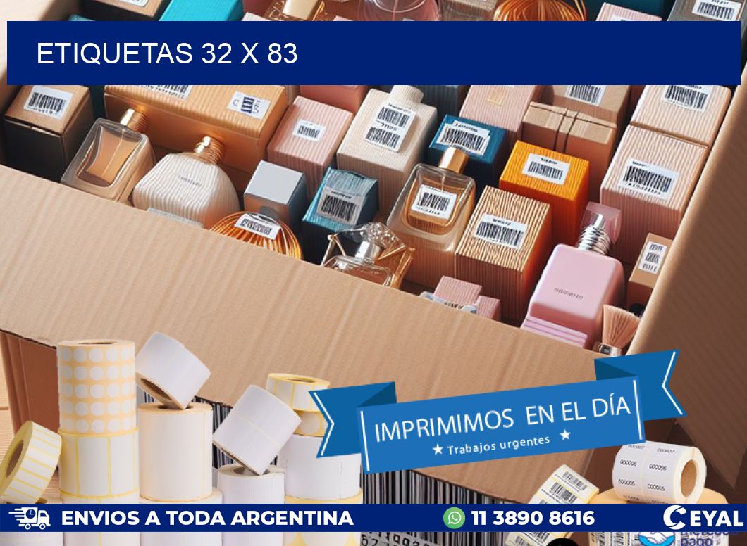 ETIQUETAS 32 x 83