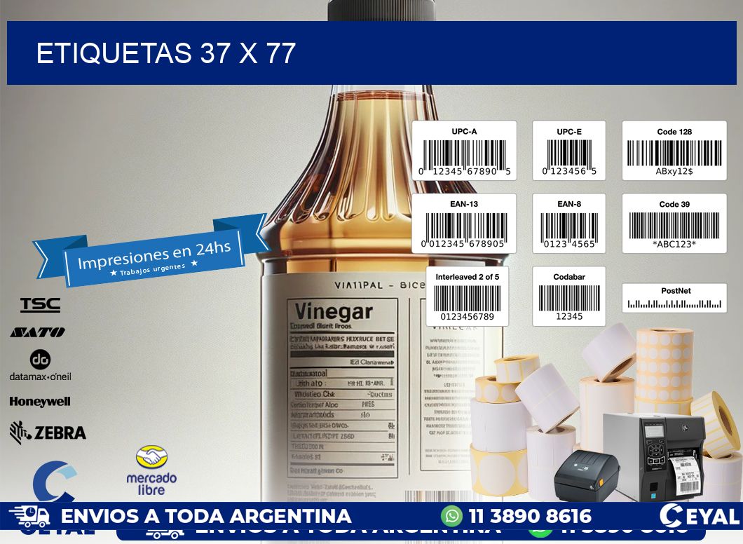 ETIQUETAS 37 x 77