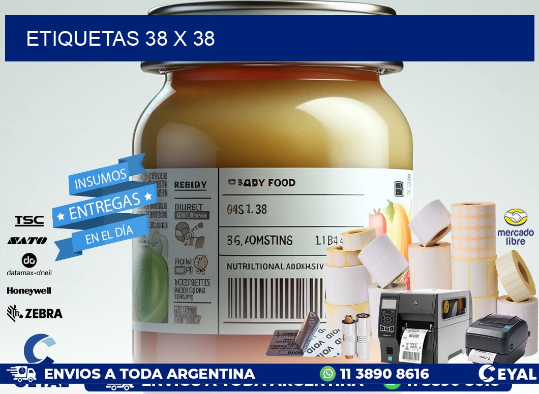 ETIQUETAS 38 x 38