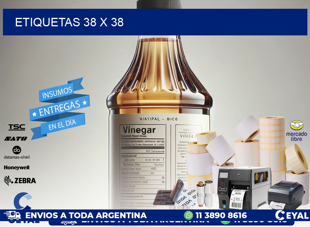 ETIQUETAS 38 x 38