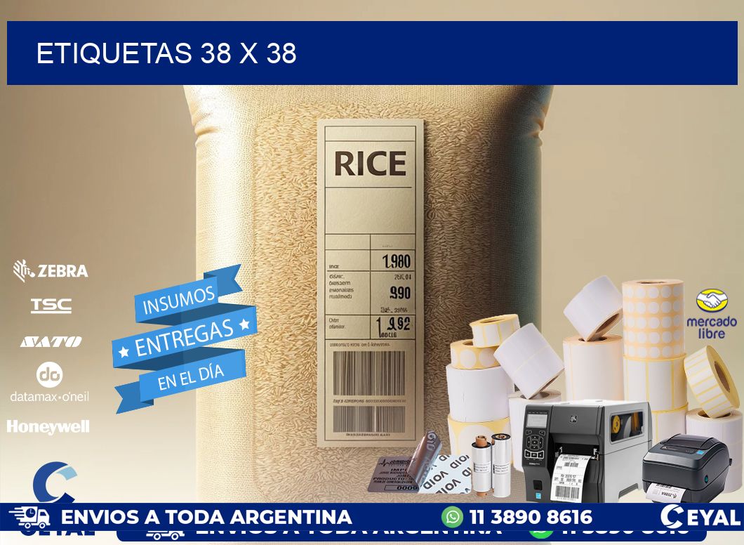 ETIQUETAS 38 x 38