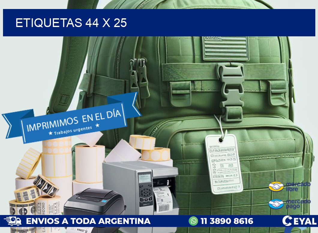 ETIQUETAS 44 x 25