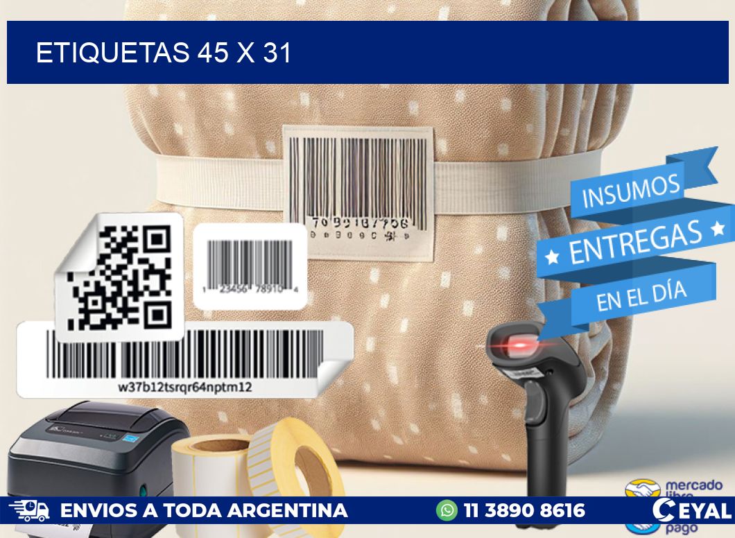 ETIQUETAS 45 x 31