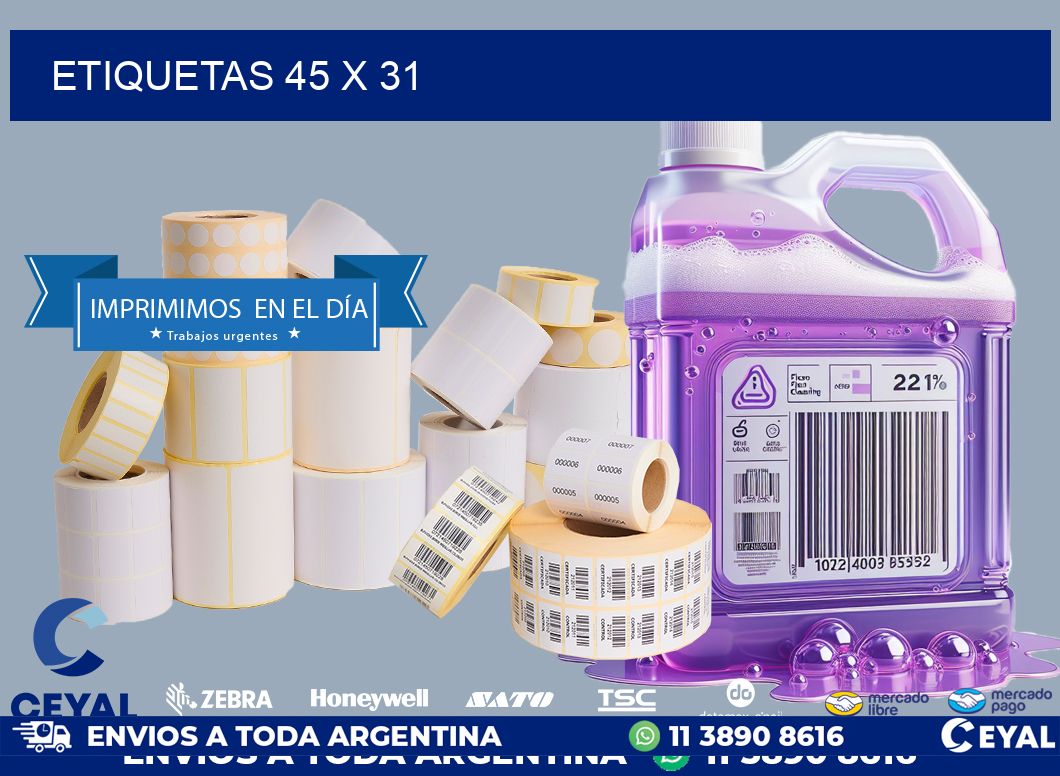 ETIQUETAS 45 x 31