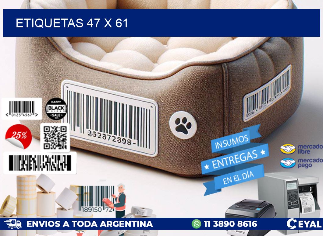 ETIQUETAS 47 x 61
