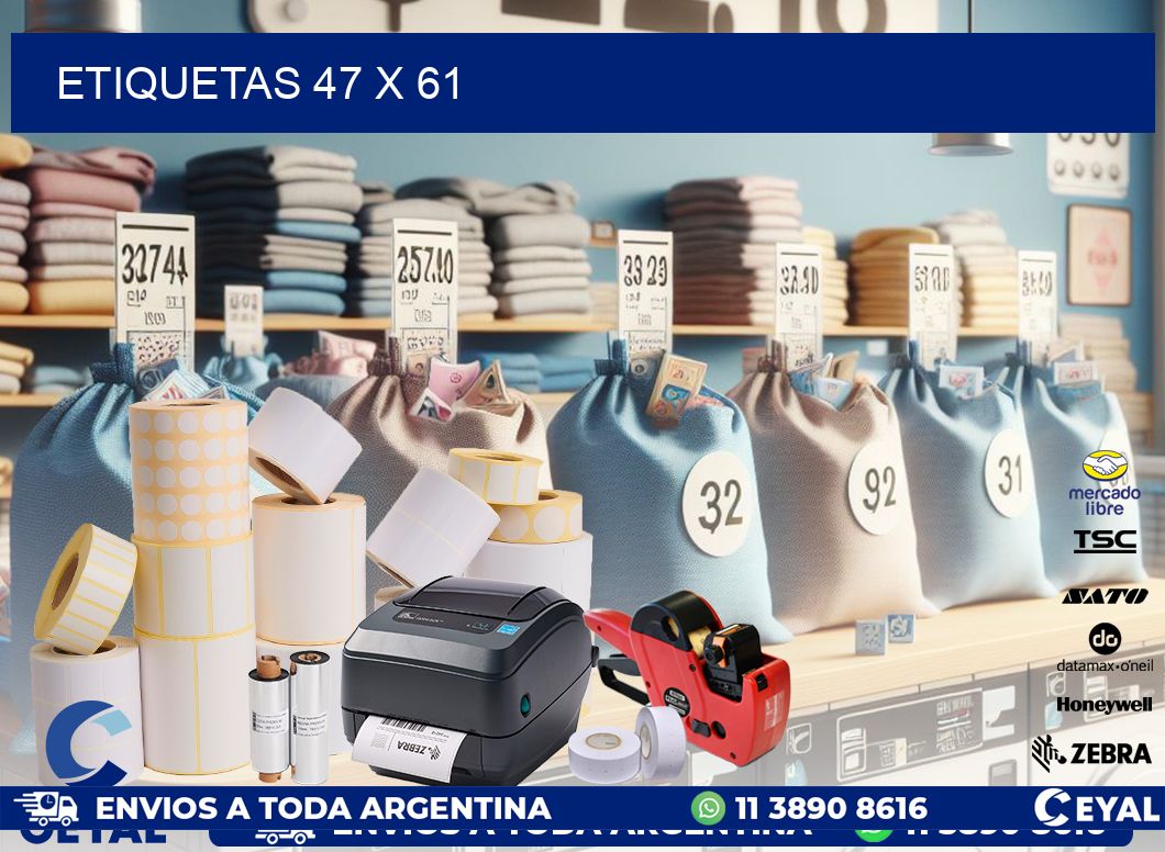 ETIQUETAS 47 x 61
