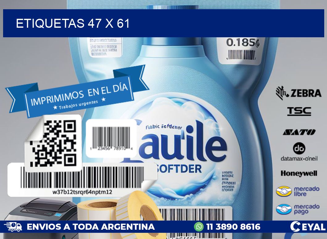 ETIQUETAS 47 x 61