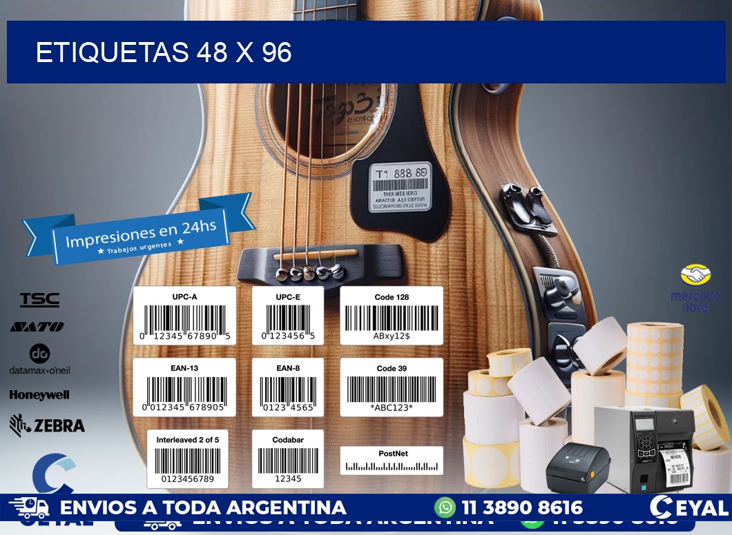 ETIQUETAS 48 x 96