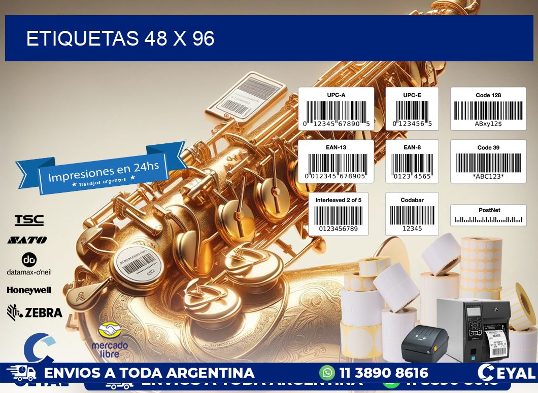 ETIQUETAS 48 x 96