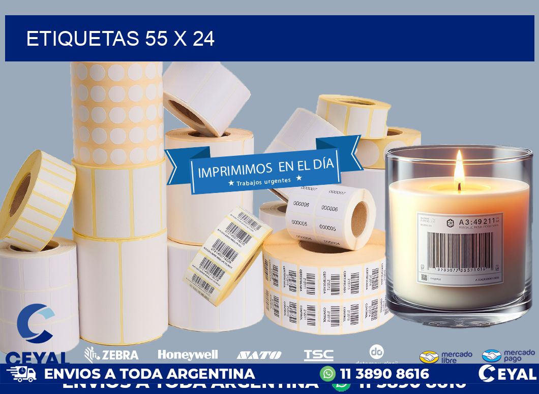 ETIQUETAS 55 x 24