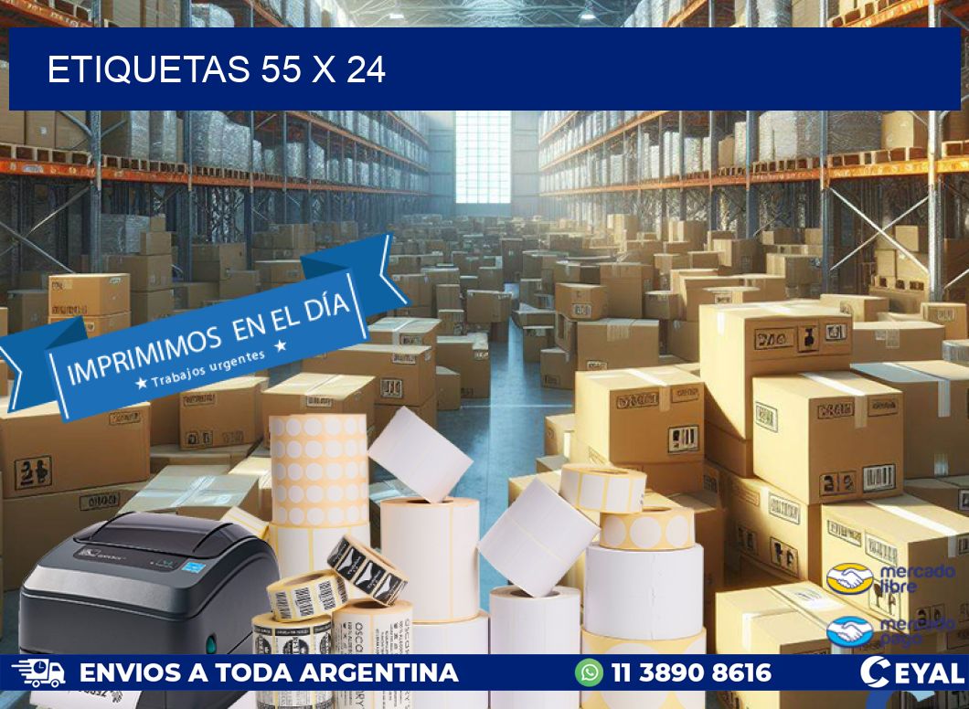 ETIQUETAS 55 x 24
