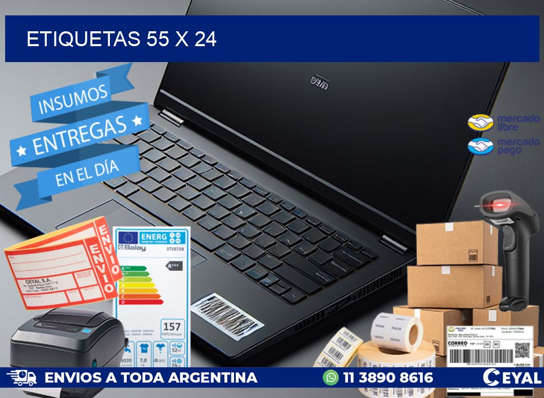 ETIQUETAS 55 x 24