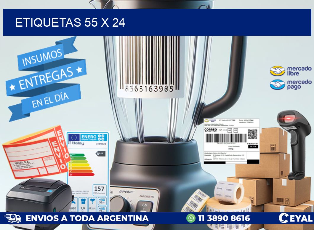 ETIQUETAS 55 x 24