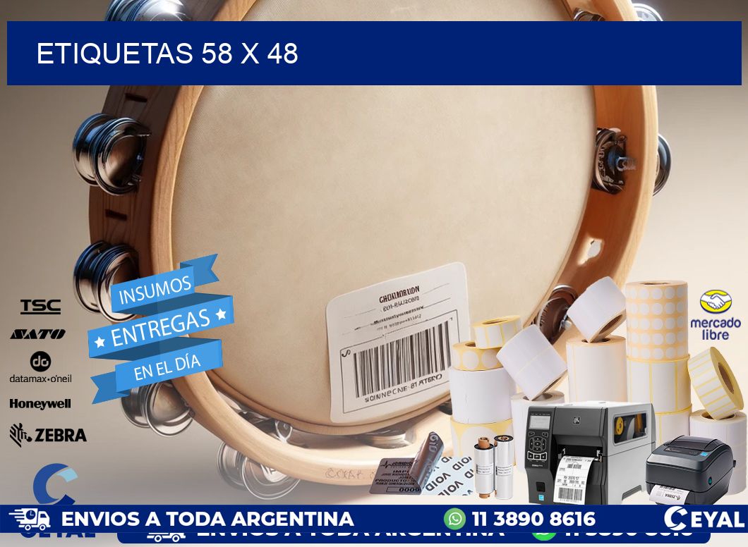 ETIQUETAS 58 x 48
