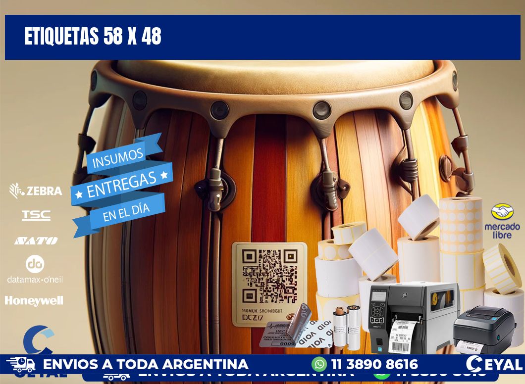 ETIQUETAS 58 x 48