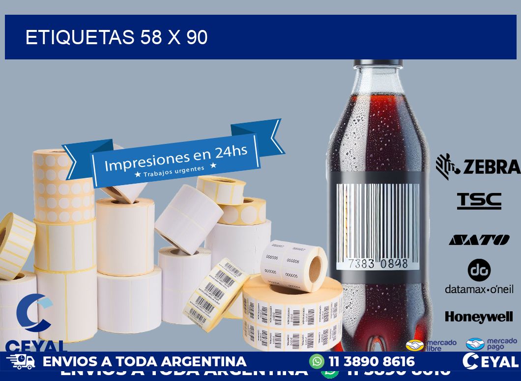 ETIQUETAS 58 x 90