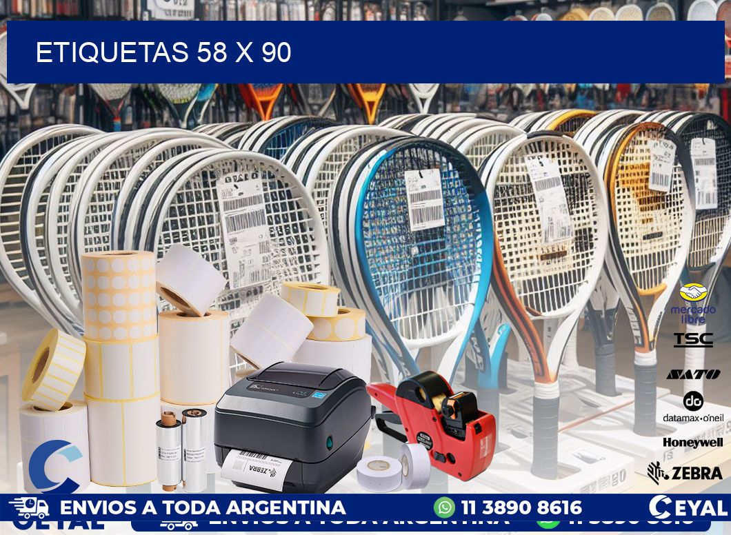 ETIQUETAS 58 x 90