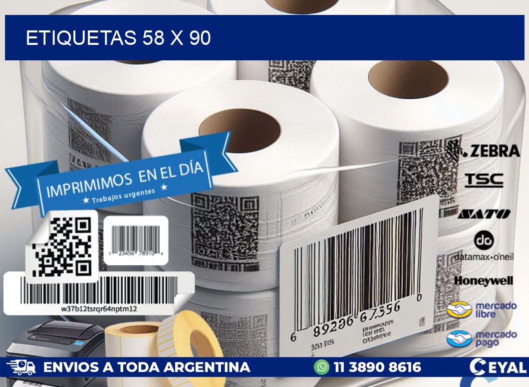 ETIQUETAS 58 x 90