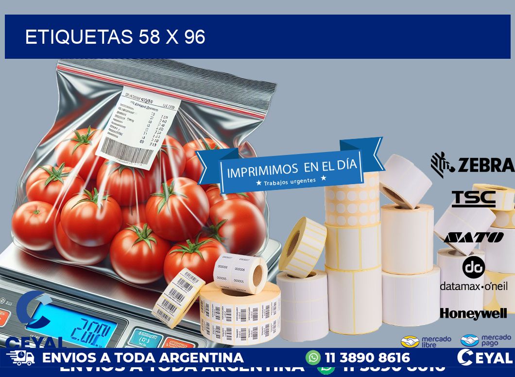 ETIQUETAS 58 x 96
