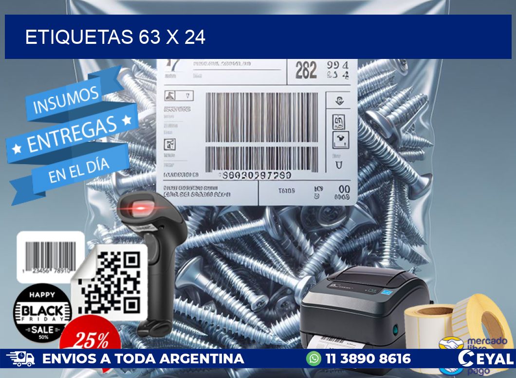 ETIQUETAS 63 x 24
