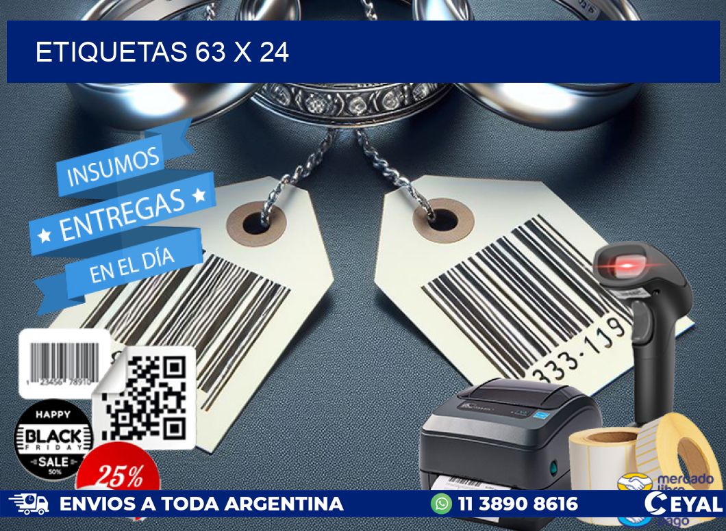 ETIQUETAS 63 x 24