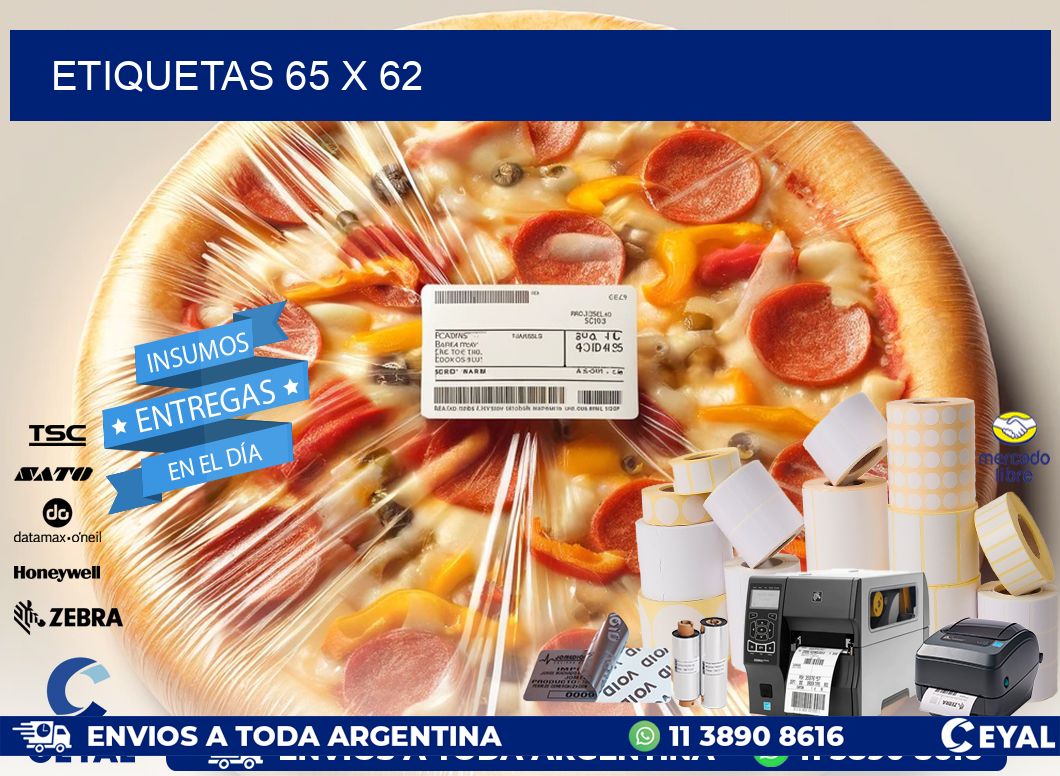 ETIQUETAS 65 x 62