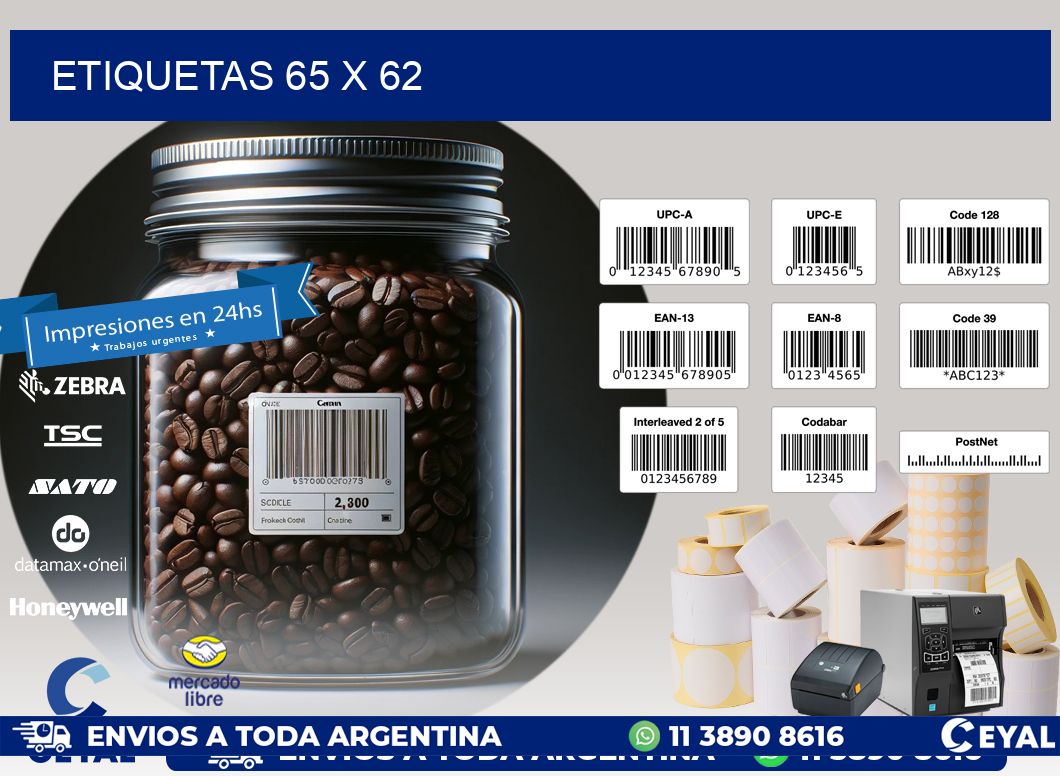 ETIQUETAS 65 x 62