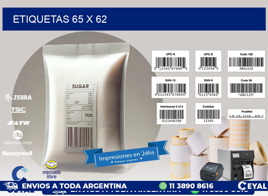 ETIQUETAS 65 x 62