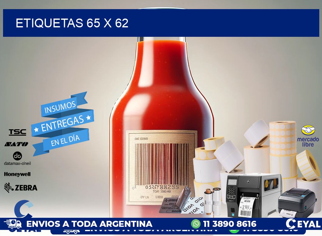 ETIQUETAS 65 x 62