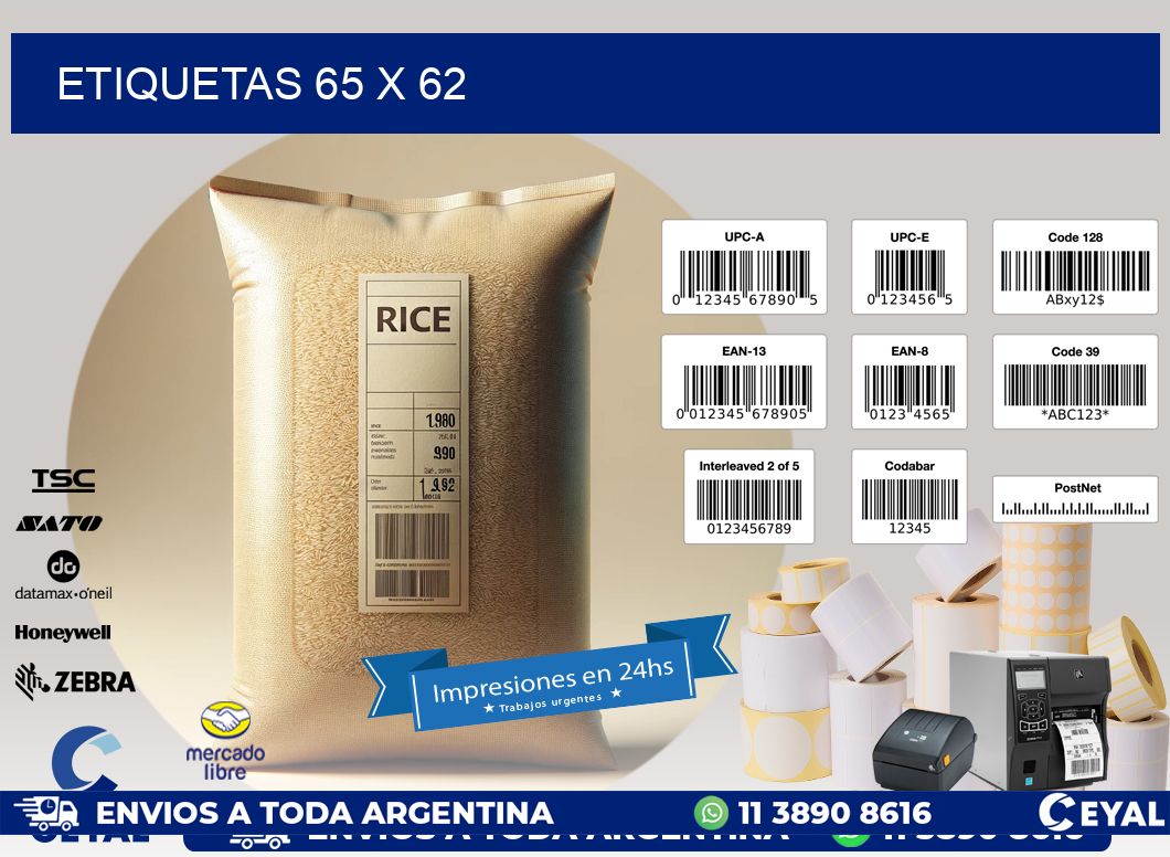 ETIQUETAS 65 x 62